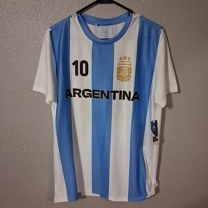 Official AFA 336GD-LB-LM Argentina Lionel Messi #10 Jersey Medum unisex